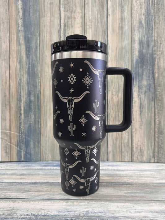 Longhorn Stainless Steel Tumbler - 40oz