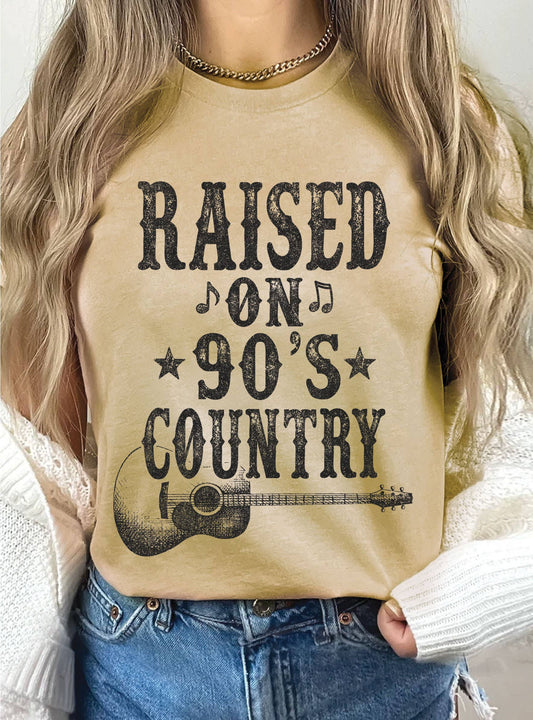 Raised on 90's Country Graphic T-Shirt