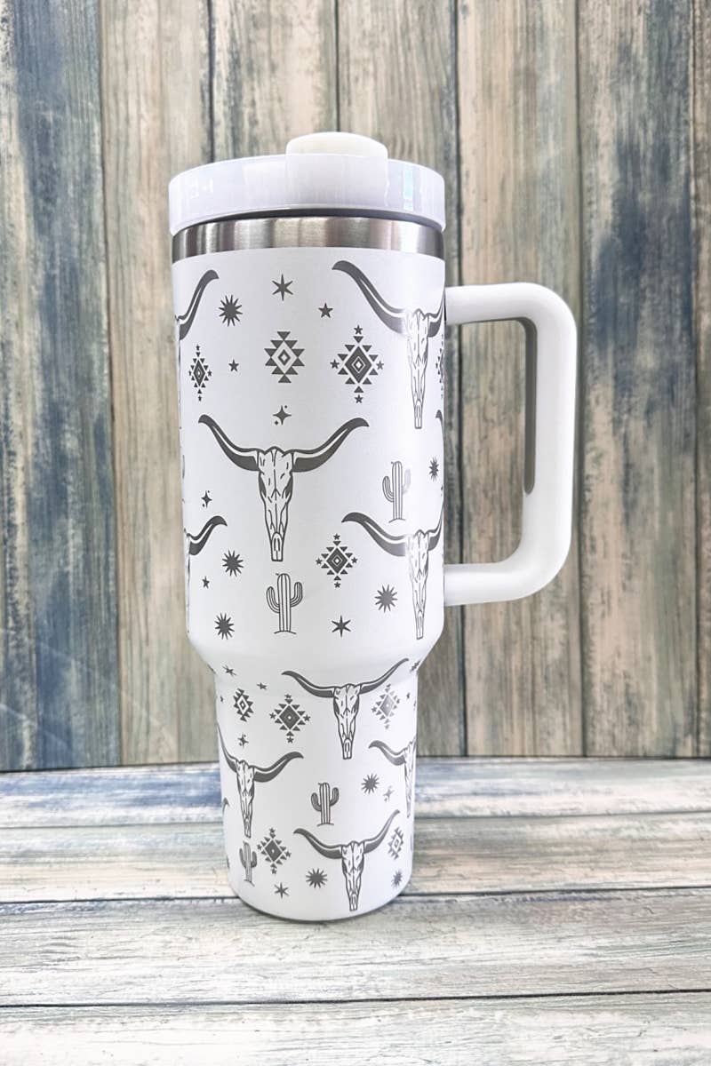 Longhorn Stainless Steel Tumbler - 40oz