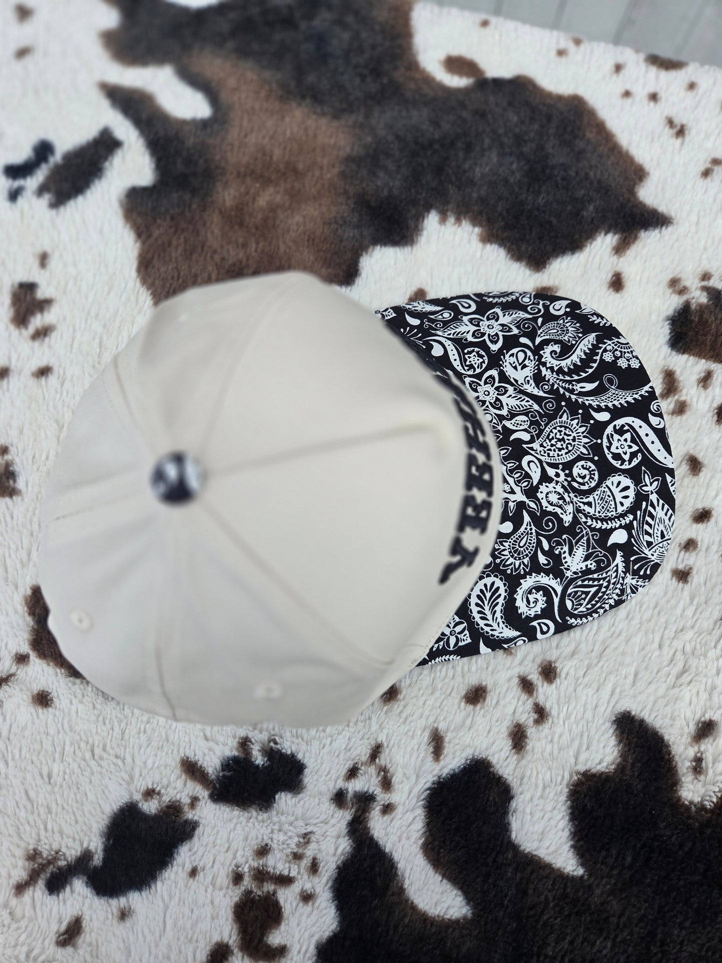 Yeehaw Two Tone Canvas Cotton Hat