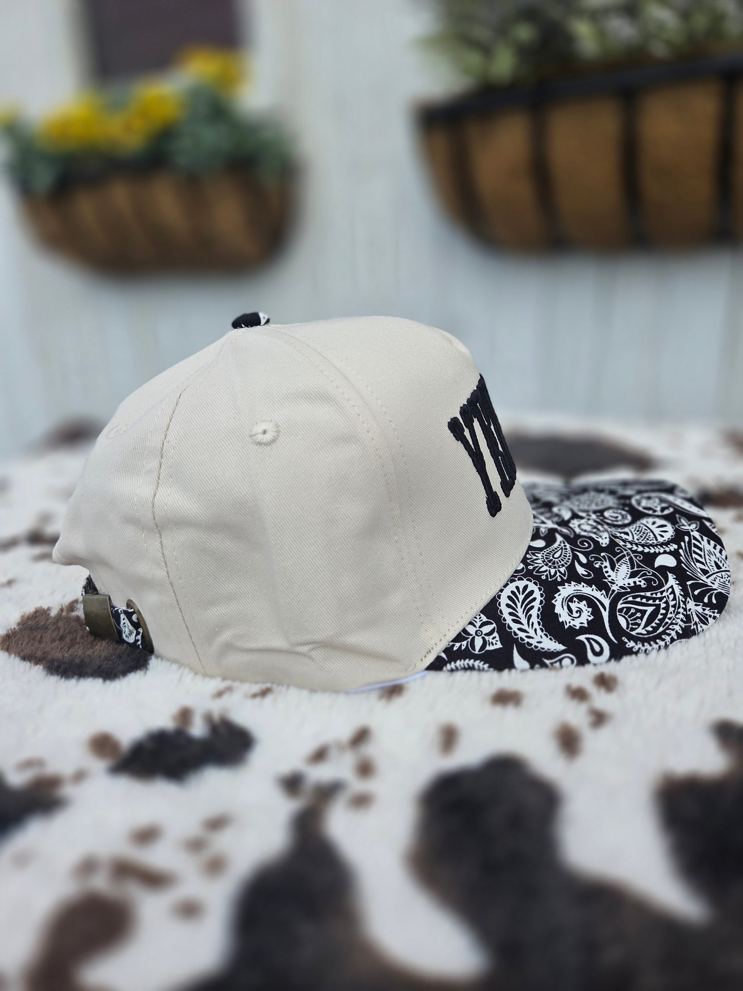 Yeehaw Two Tone Canvas Cotton Hat