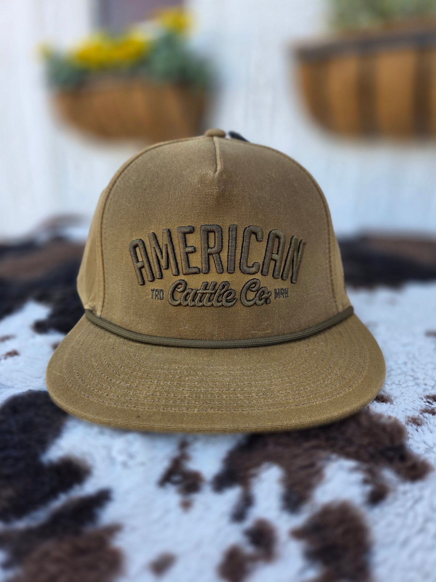 American Cattle Co Waxed Canvas Hat