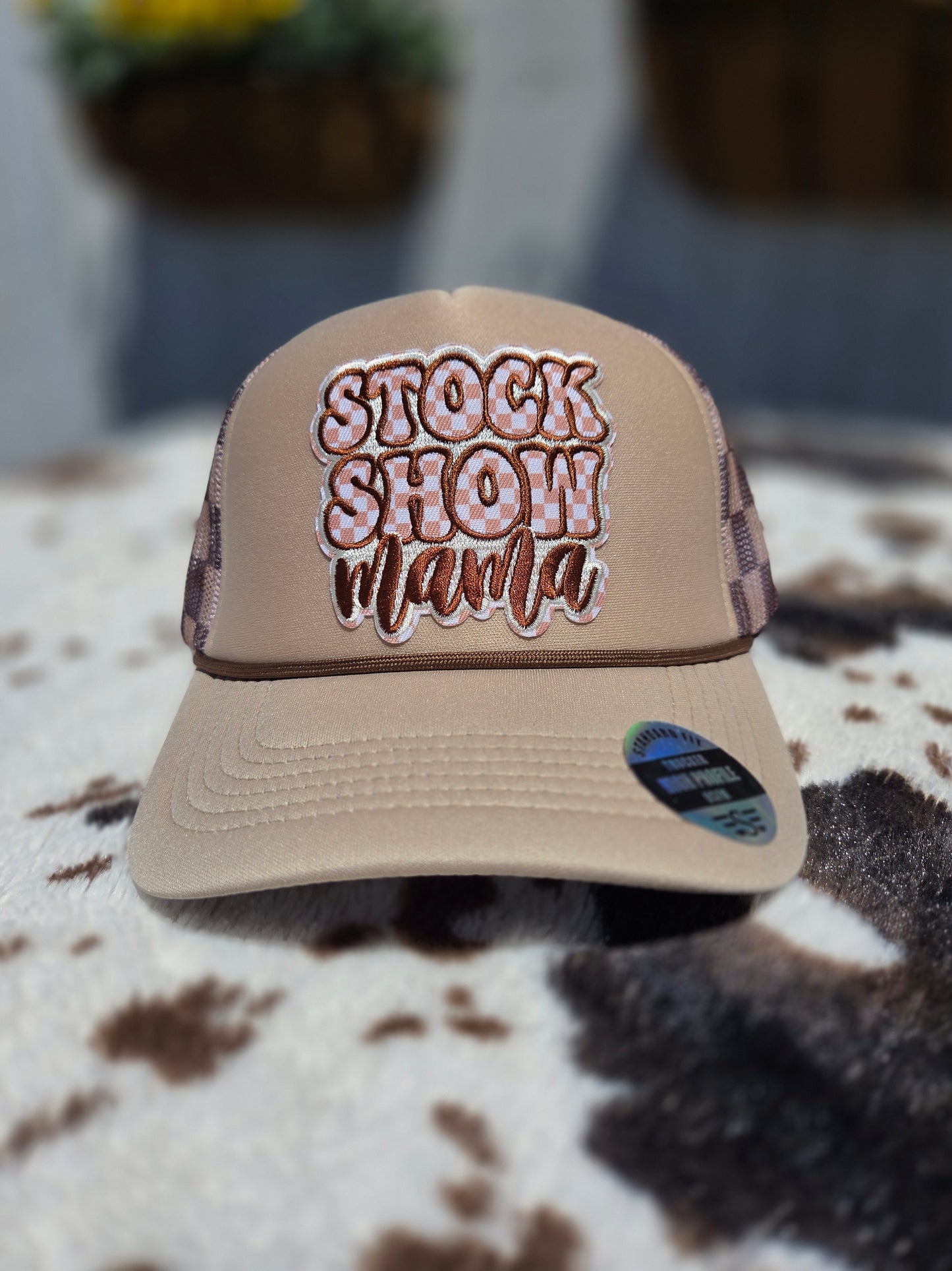 Stock Show Mama Printed Mesh Trucker Cap