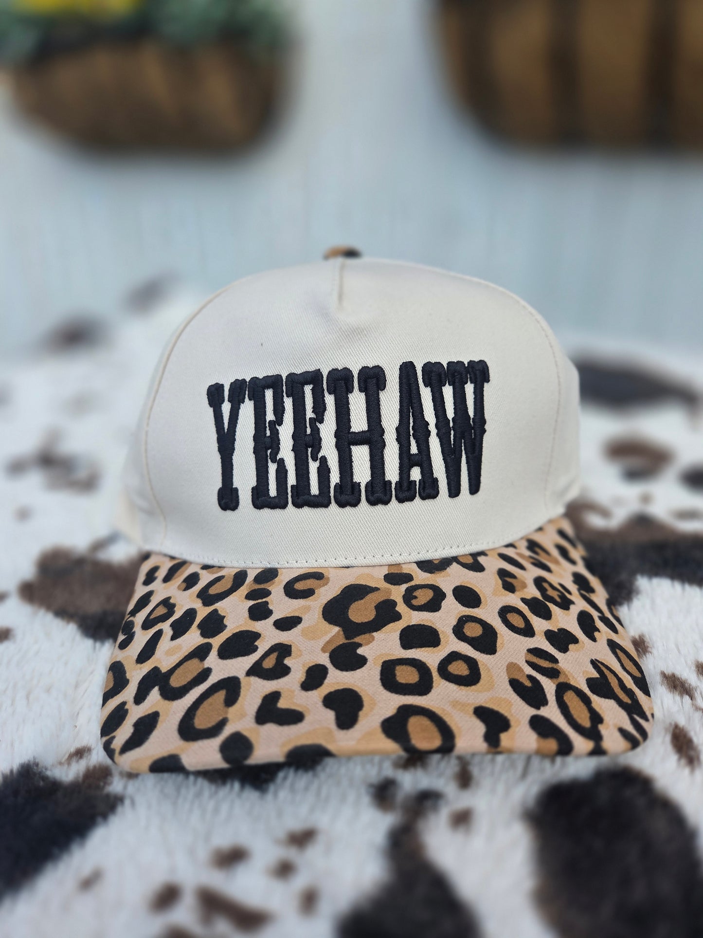 Yeehaw Two Tone Canvas Cotton Hat